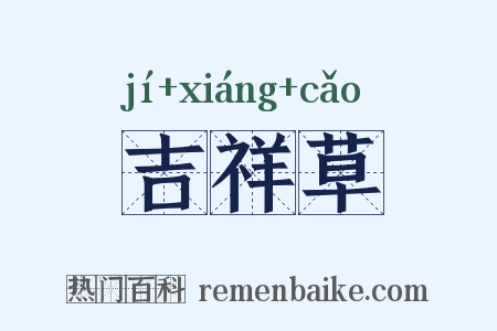 吉祥草是什么意思的图片
